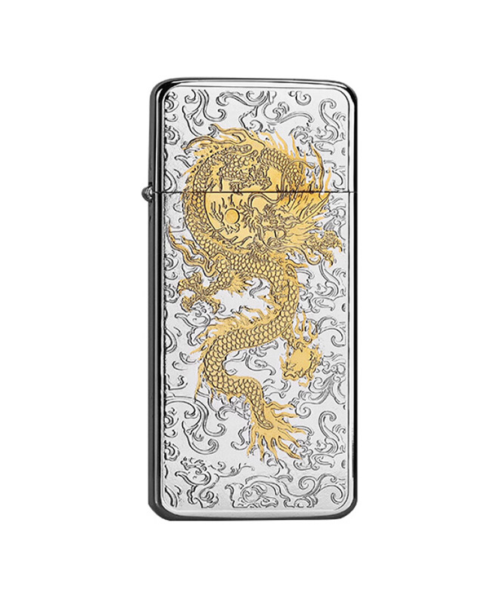 Bật lửa xăng đá Zorro ZS5-308 rồng vàng sang trọng
