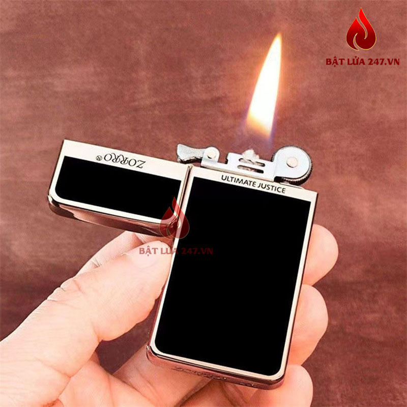 Bật lửa xăng đá siêu mỏng Zorro ZS5-311 Bật lửa xăng đá siêu mỏng Zorro ZS5-311
