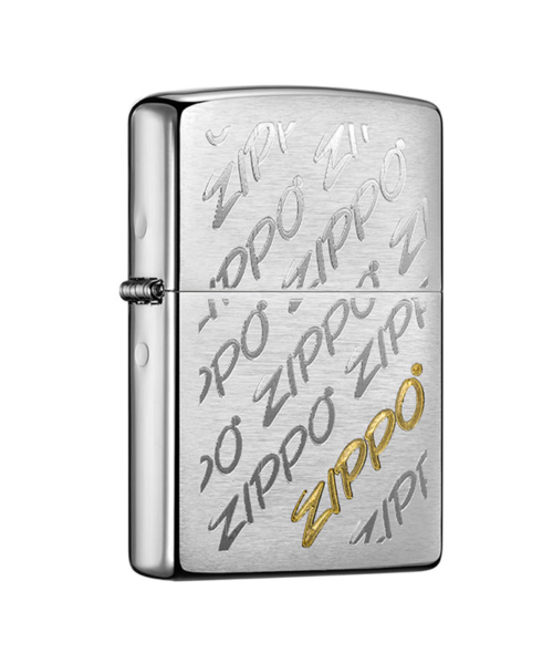 Bật lửa Zippo 28642 khắc chữ Zippo mạ vàng