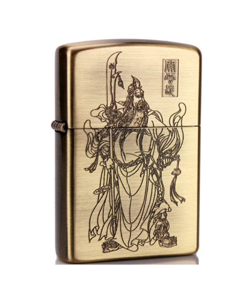 Bật lửa Zorro Z9864 xăng đá khắc Quan Công