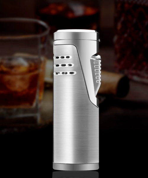 Bật lửa khò 2 tia kèm đục cigar Jobon ZB330